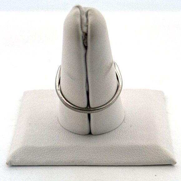 Vintage Sterling Silver CZ Engagement Ring Size 7 Estate 2.8g Marked STERLING - Picture 3 of 8